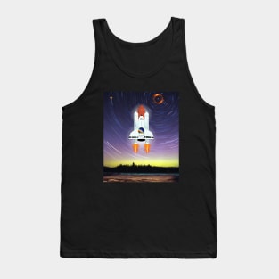 Rocket launch into space Tank Top